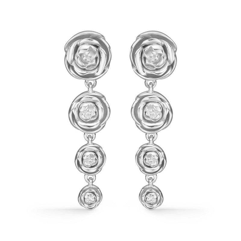 Rosalie øreringe i sterlingsølv fra Mads Z, 38 mm