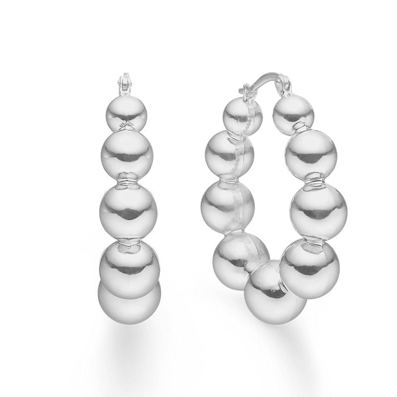 Biggest Ball hoops i sterlingsølv fra Mads Z, 38 mm