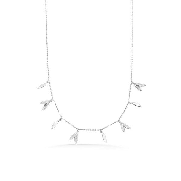 Papagena halskæde fra Mads Z i sølv med fjer vedhæng