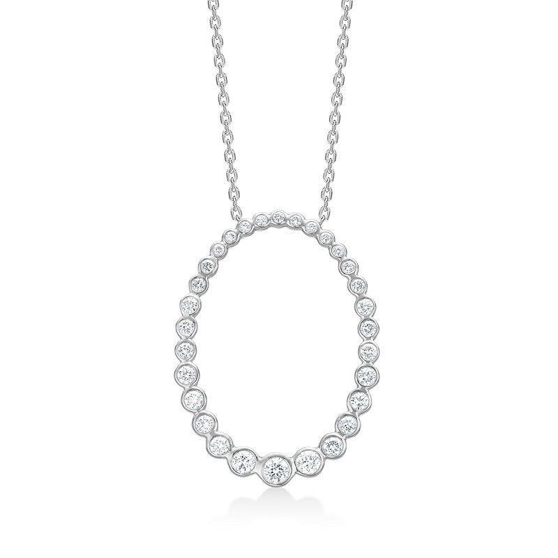 Auroras Kiss halskæde fra Mads Z i sterlingsølv med topas