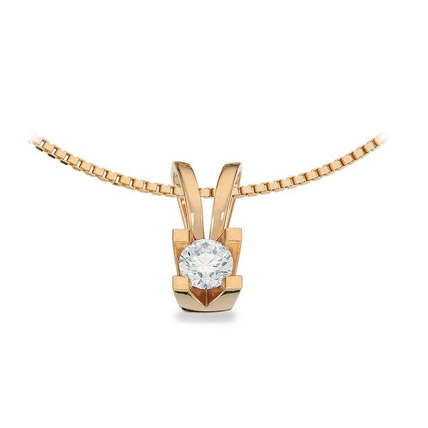 Kleopatra vedhæng i 14 karat guld med diamant (0,05–0,50 ct)