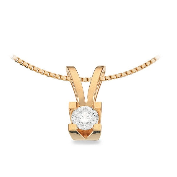 Kleopatra vedhæng i 14 karat guld med diamant (0,05–0,50 ct)