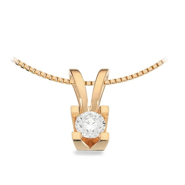 Kleopatra vedhæng i 14 karat guld med diamant (0,05–0,50 ct)