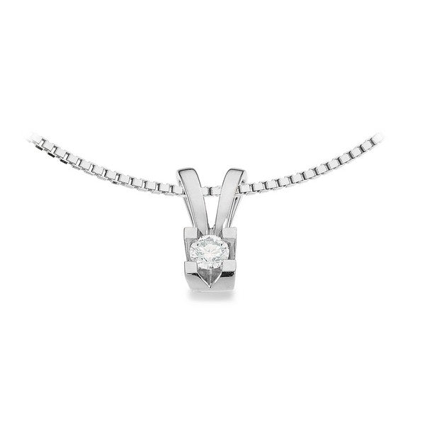 Kleopatra vedhæng i 14 kt hvidguld med diamant 0,05–0,50 ct