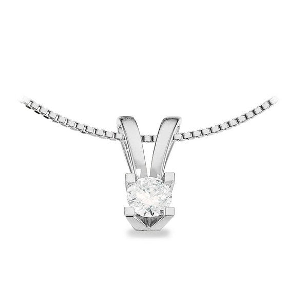 Kleopatra vedhæng i 14 kt hvidguld med diamant 0,05–0,50 ct