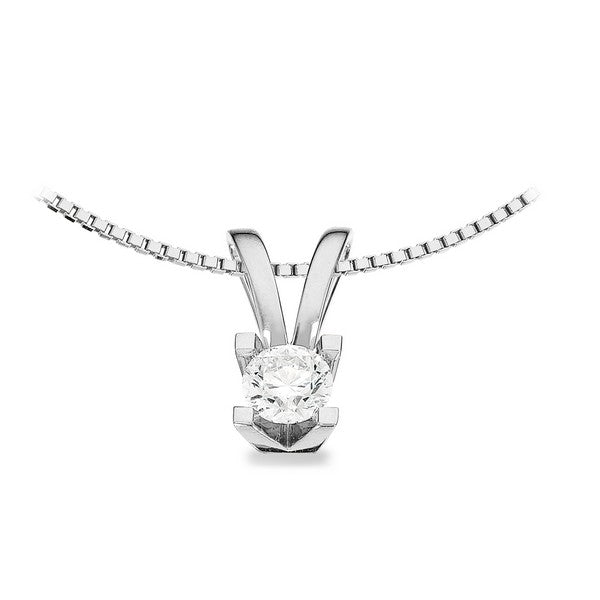 Kleopatra vedhæng i 14 kt hvidguld med diamant 0,05–0,50 ct