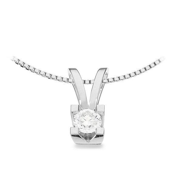 Kleopatra vedhæng i 14 kt hvidguld med diamant 0,05–0,50 ct