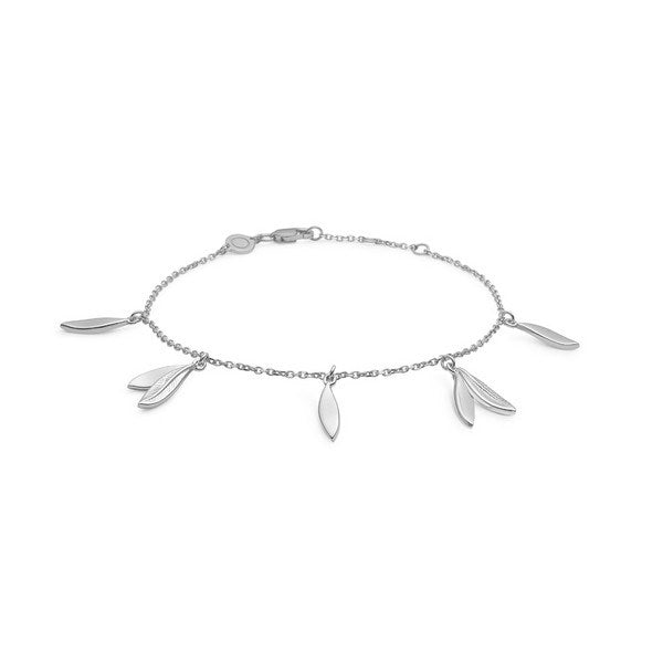 Papagena sølvarmbånd med fjer vedhæng fra Mads Z