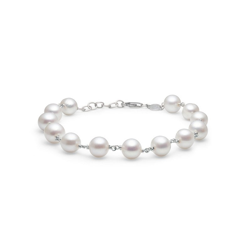 Treasure armbånd fra Mads Z Silver Label i sterlingsølv med hvide kulturperler.