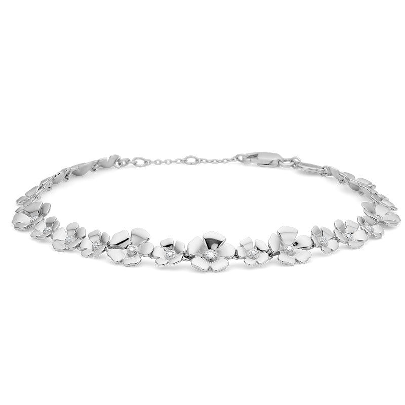 Fleur armbånd i sterlingsølv med topas fra Mads Z