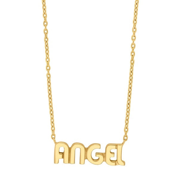 Nordahl Jewellery ANGEL halskæde i forgyldt sølv 45+5 cm