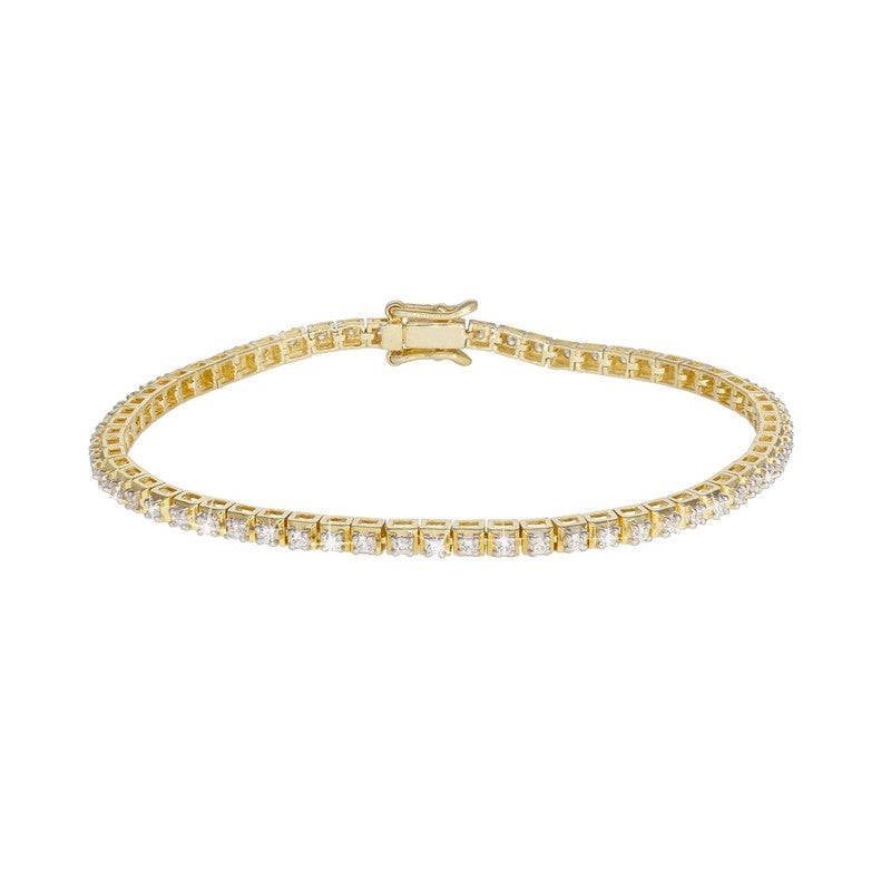 Aagaard tennisarmbånd i 14 karat guld med 0,93–0,99 ct lab-grown diamanter 17–19 cm