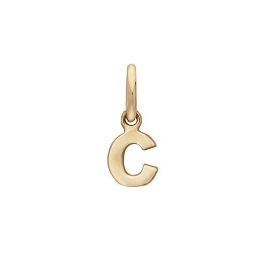 Siersbøl bogstavsvedhæng i 14 karat guld – A