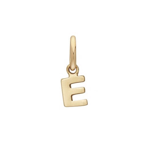 Siersbøl bogstavsvedhæng i 14 karat guld – A