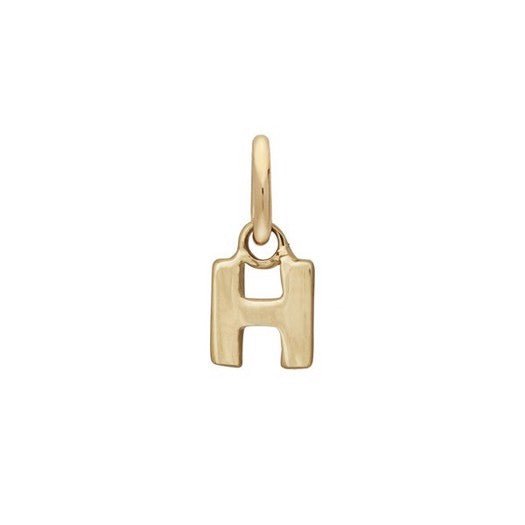 Siersbøl bogstavsvedhæng i 14 karat guld – A