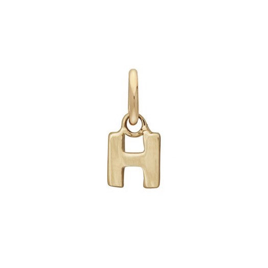 Siersbøl bogstavsvedhæng i 14 karat guld – A
