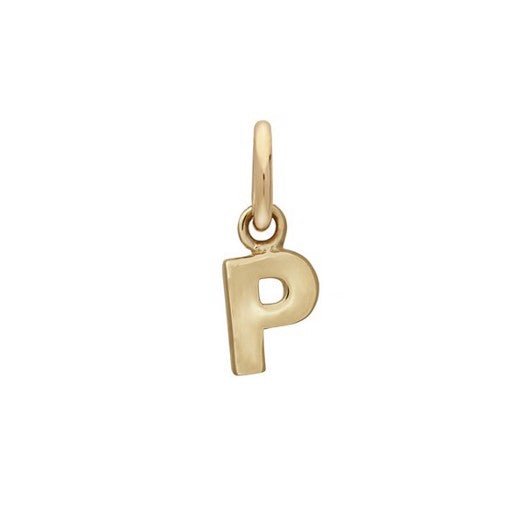 Siersbøl bogstavsvedhæng i 14 karat guld – A