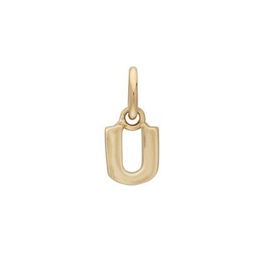 Siersbøl bogstavsvedhæng i 14 karat guld – A