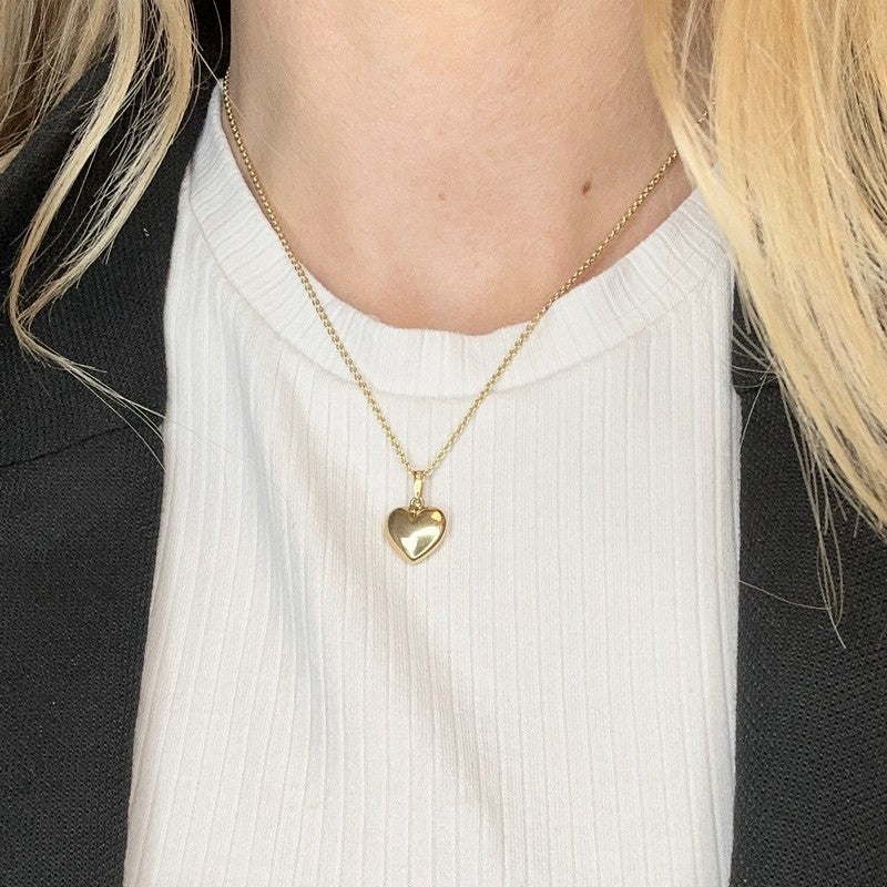 Tidløst Nordahl Andersen hjertevedhæng i 8 eller 14 karat guld