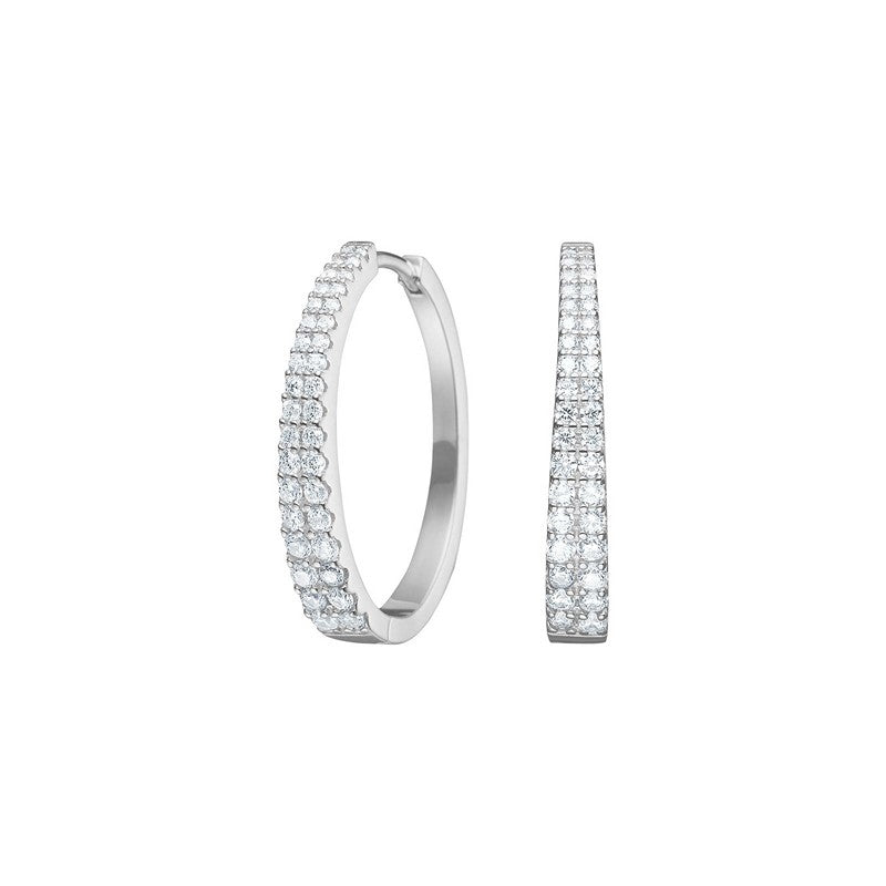 RUNANOR creoler i sterlingsølv med zirkonia fra JoanliNor