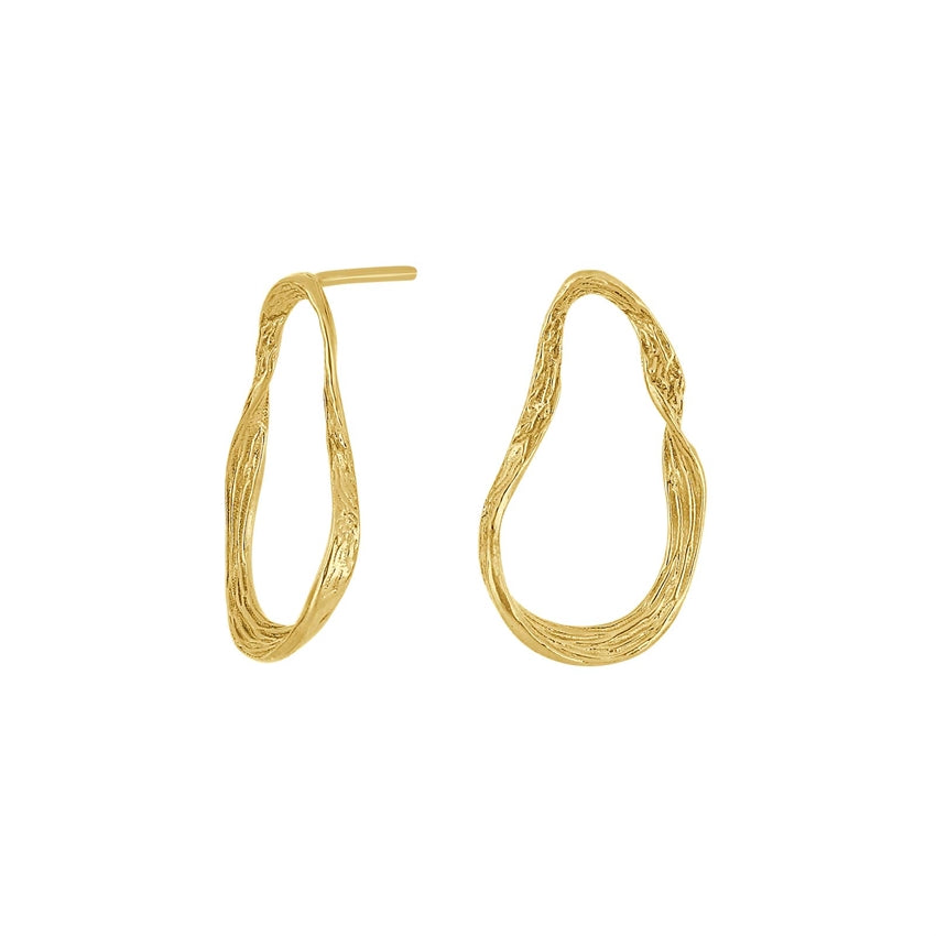 SHINE52 ørestikker i forgyldt sølv fra Nordahl Jewellery