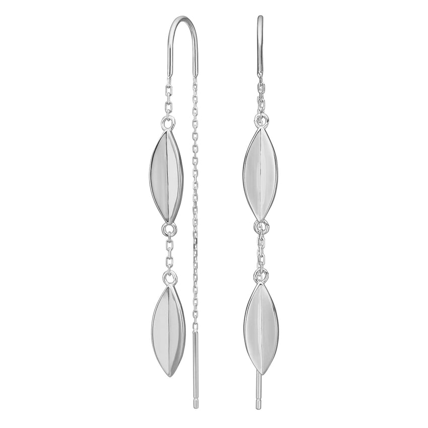 LEAVE52 ørehængere i rhodineret sterlingsølv fra Nordahl Andersen