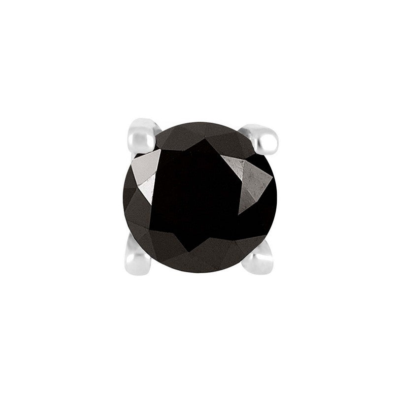 Son of Noa stålørering sort med zirkonia 3–7 mm