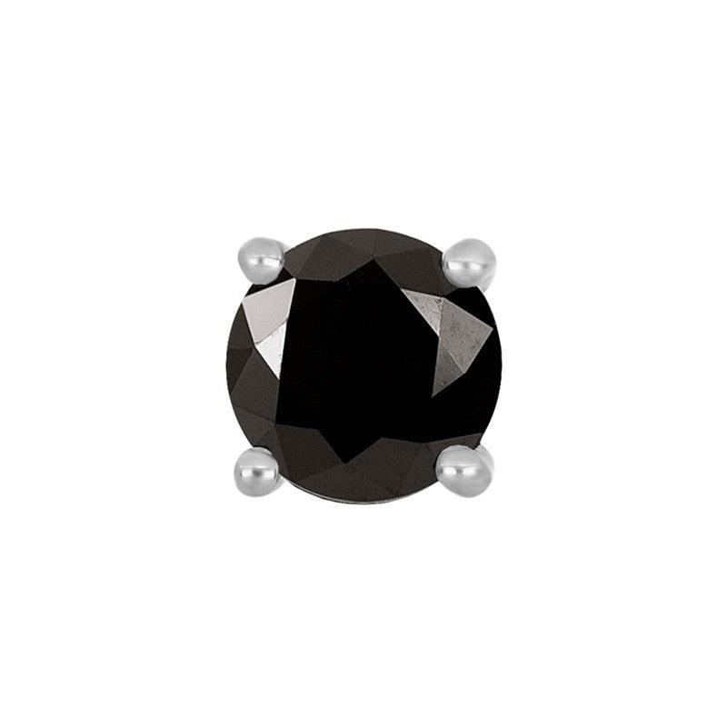Son of Noa stålørering sort med zirkonia 3–7 mm