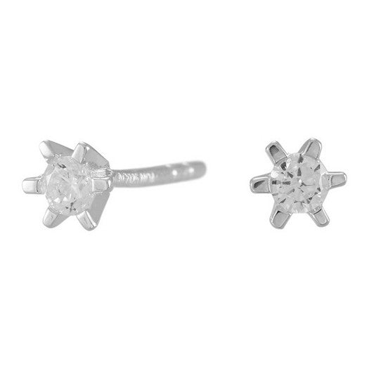 Nordahl andersen sølv øreringe med zirkonia 2,5 eller 5 mm