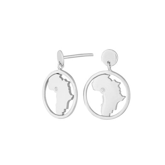 Africa LOH ørehængere i sølv 15 mm fra Nordahl Jewellery
