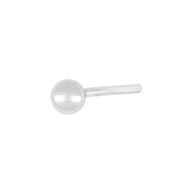 Son of Noa ørestik fra Nordahl Andersen i rhodineret sølv med rund 3 mm blank overflade – 1 stk.