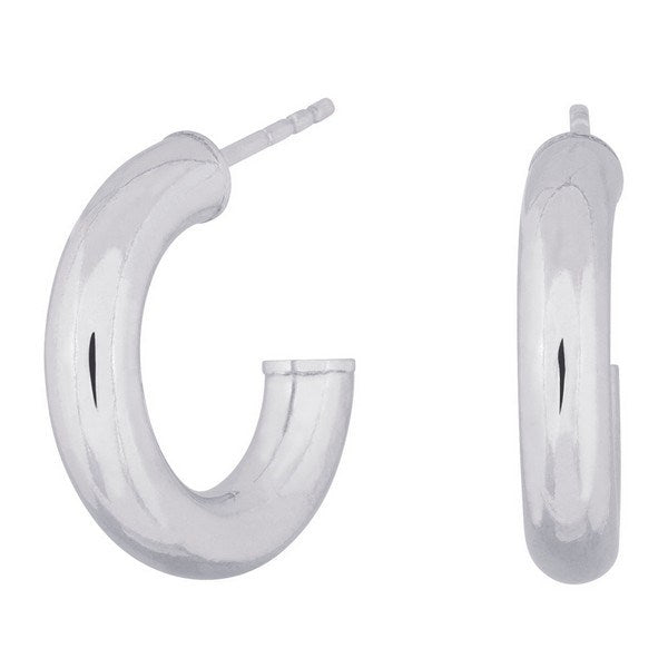 Nordahl jewellery simple52 hoops i 925 sterlingsølv, blank overflade, Ø20 cm