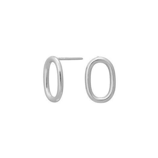 SOFT52 ovale ørestikker i sølv fra Nordahl Jewellery