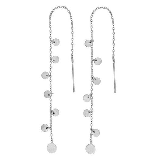 DISC52 ørekæder i sølv 13 cm – Nordahl Jewellery