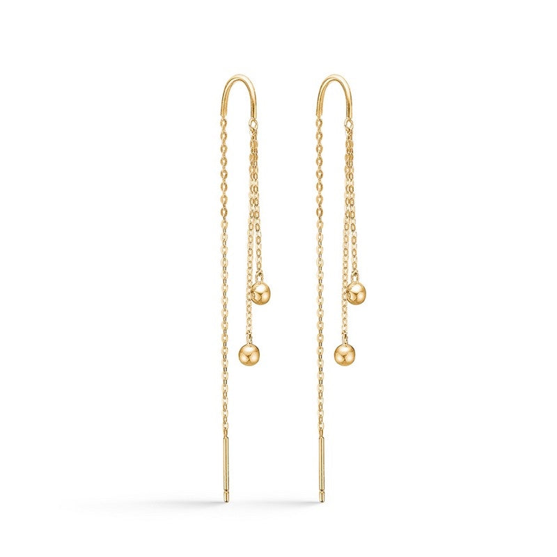 Alba kædeøreringe fra Mads Z i 8 kt guld