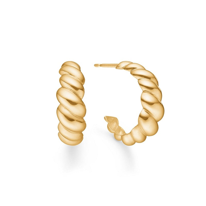 Palma store øreringe fra Mads Z i 8 kt guld (15 mm)