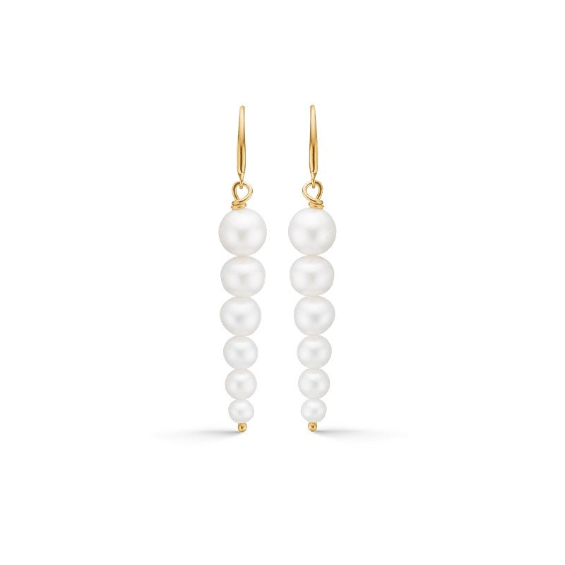 Ida øreringe fra Mads Z i 8 kt guld med kulturperler