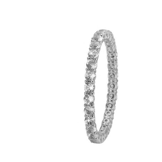 Unforgettable Love sølvring med klare kubiske zirkonia fra Christina Jewelry & Watches.