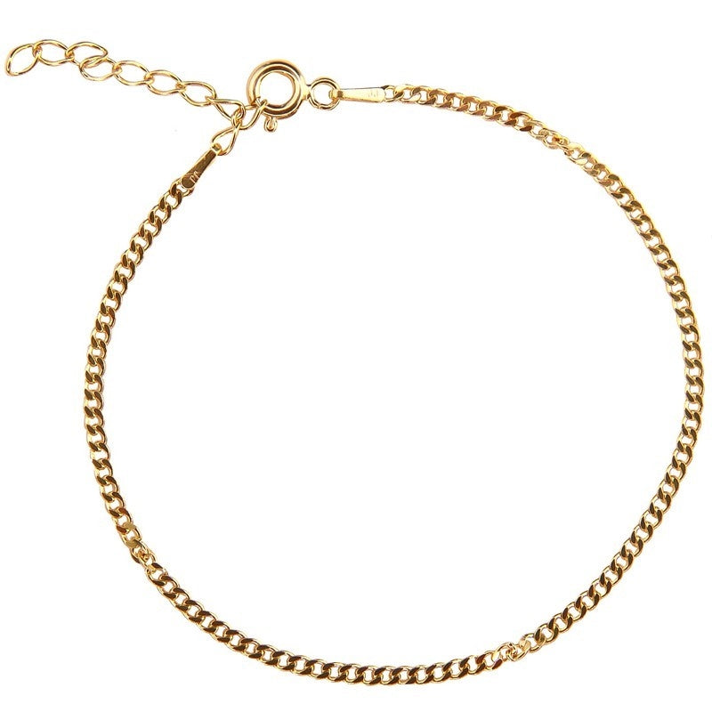 Jeberg armbånd Baby Saga i 18 kt forgyldt sterlingsølv med justerbar kæde 16-19 cm.