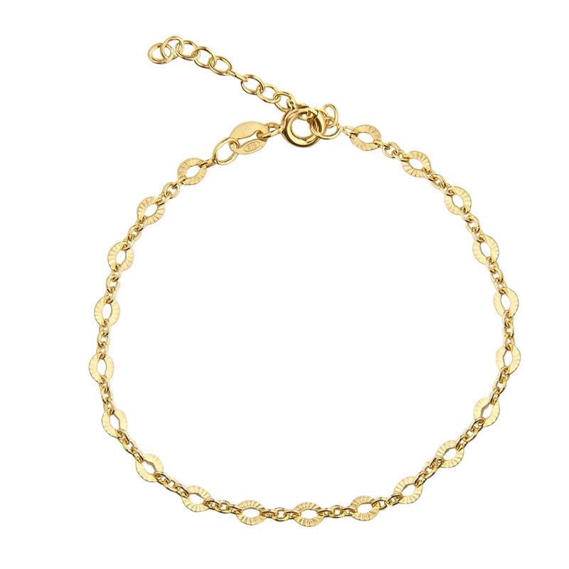 Jeberg Jewellery Etoile armbånd i 18 karat forgyldt 925 sterlingsølv med justerbar kæde 16-19 cm.