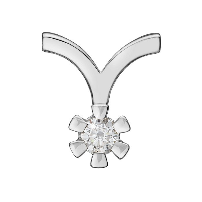 Aagaard Eternity diamantvedhæng i 14 kt hvidguld 0,05–0,50 ct