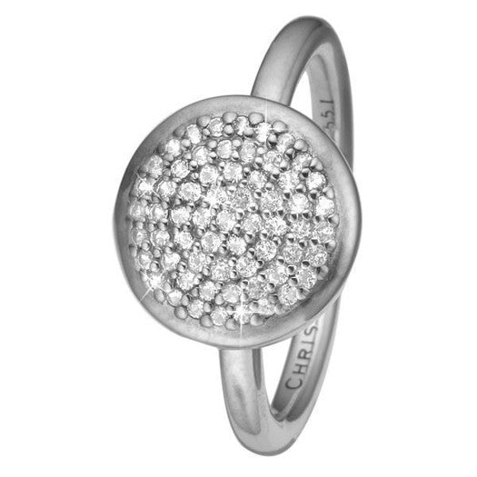 Christina Collect ring fra Christina Jewelry & Watches i rhodineret sølv med 61 klare kubiske zirkonia – rund.