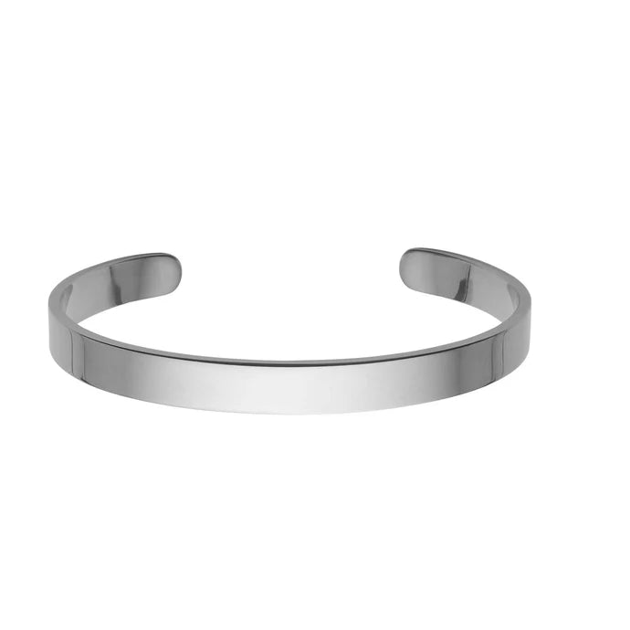 Son of Noa armring i stål 60 mm fra Nordahl Andersen med blankpoleret overflade og maskulint, tidløst design.