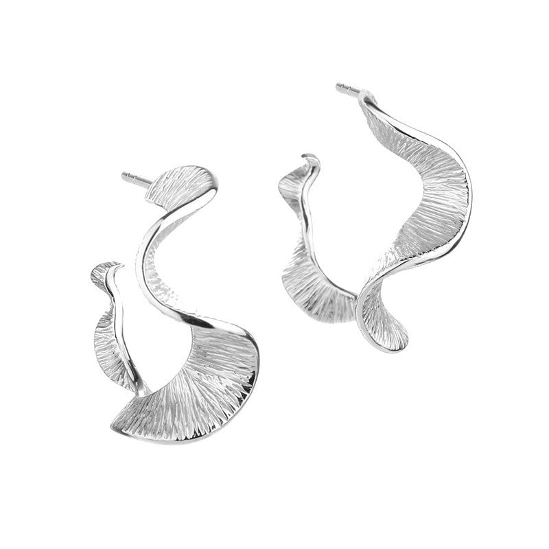 Aqua Dulce Rhumba Hoop Big creoler i sterlingsølv, 30 mm