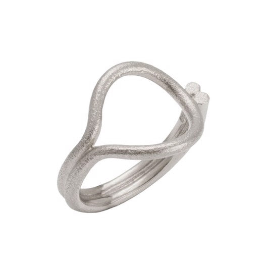 Heiring Drømmefanger ring i rhodineret sølv