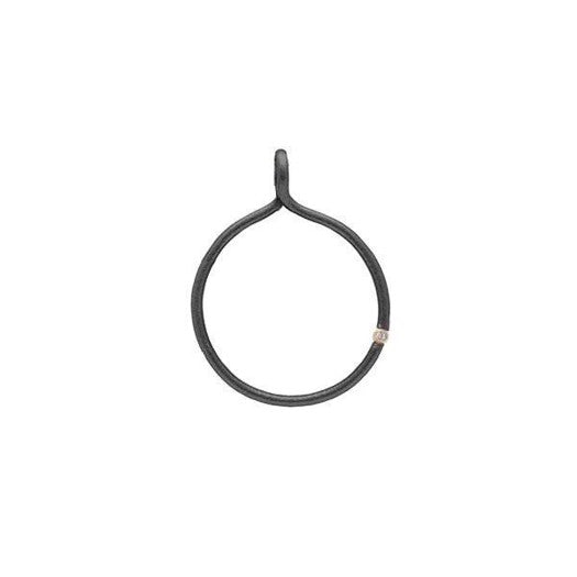 Heiring drømmefanger vedhæng i sort sølv med 0,02 ct diamant, Lille