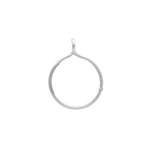 Heiring vedhæng i sølv med 0,02 ct diamant, Lille