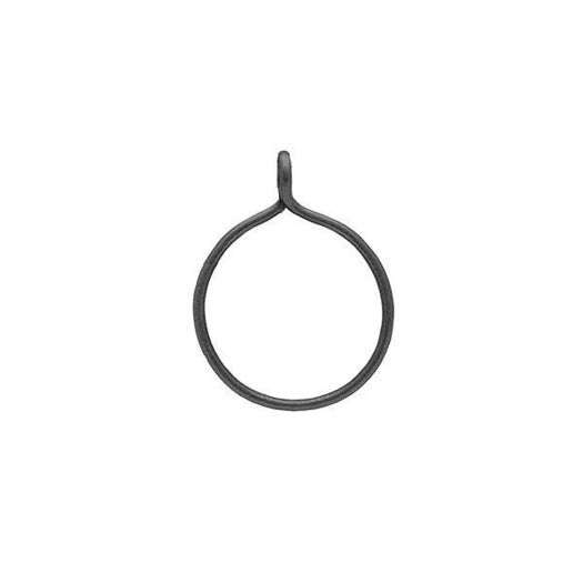 Heiring drømmefanger vedhæng i oxyderet sølv, Lille – rund og mørk sølvfinish.