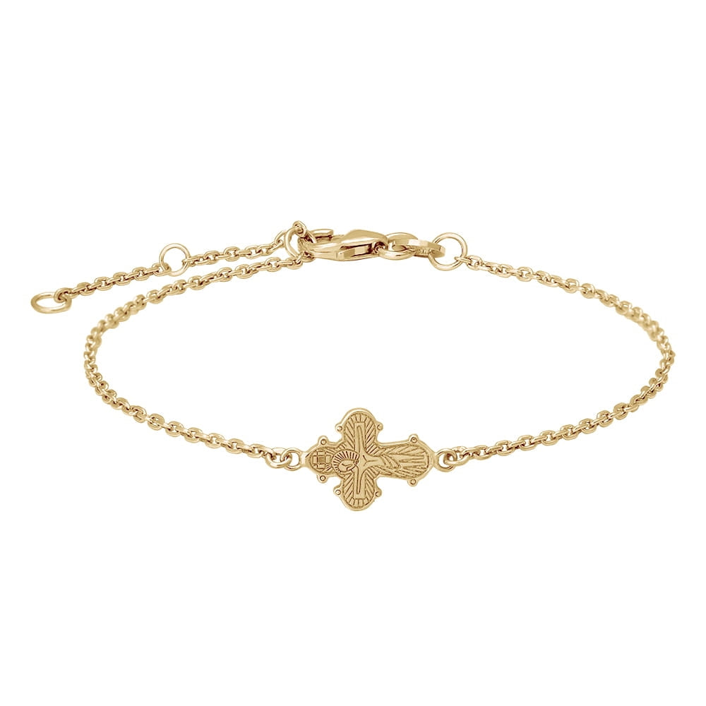 Dagmarkors armbånd i 9 karat guld med justerbar kæde fra Siersbøl.