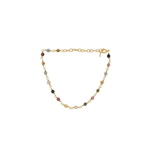 Shade armbånd i forgyldt sølv med farvede turmaliner fra Pernille Corydon